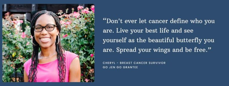 Go Jen Go Grantee Spotlight: Cheryl B.